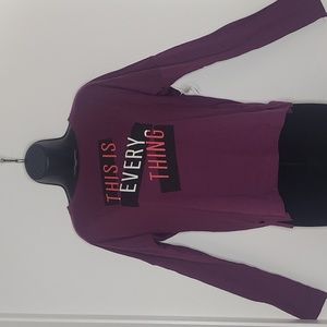 OLD NAVY Boyfriend Longsleeve Short Graphic T-Shirt